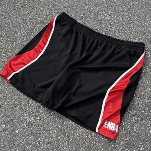 NBA Elevation Mesh Basketball Shorts Black Red Athletic 2XL Mens